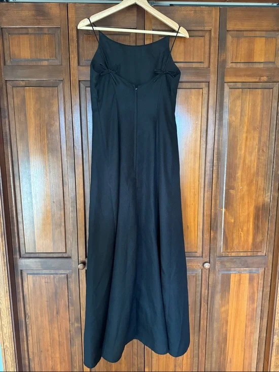 Y2K LBD Black Formal Dress - Vintage Womens 10 - Picture 2 of 11